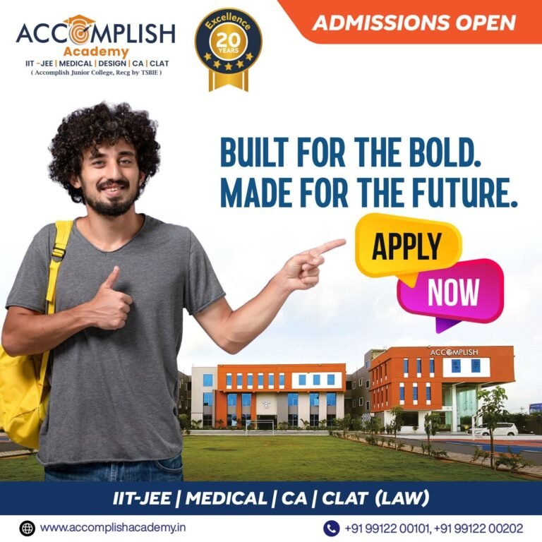 Best BIPC College with NEET Coaching | Shamshabad | Hyderabad – Accomplish Academy