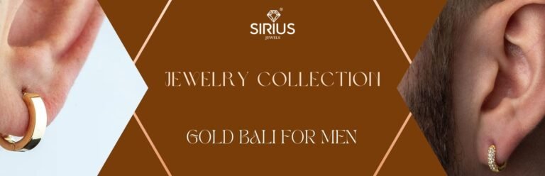 Stylish Gold Bali for Men with Modern Finish – SiriusJewels