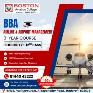 BBA Airline & Airport Management in Madurai – A Smart Career Choice