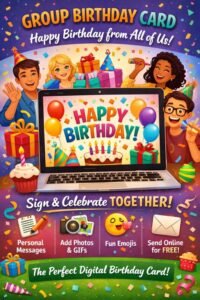 Group Birthday Card: Send Happy Birthday Cards from Group with Free Digital Birthday Cards