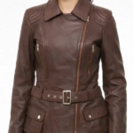 Arden Chocolate Belted Brown Leather Jacket – A Timeless Blend of Luxury and Modern Fashion