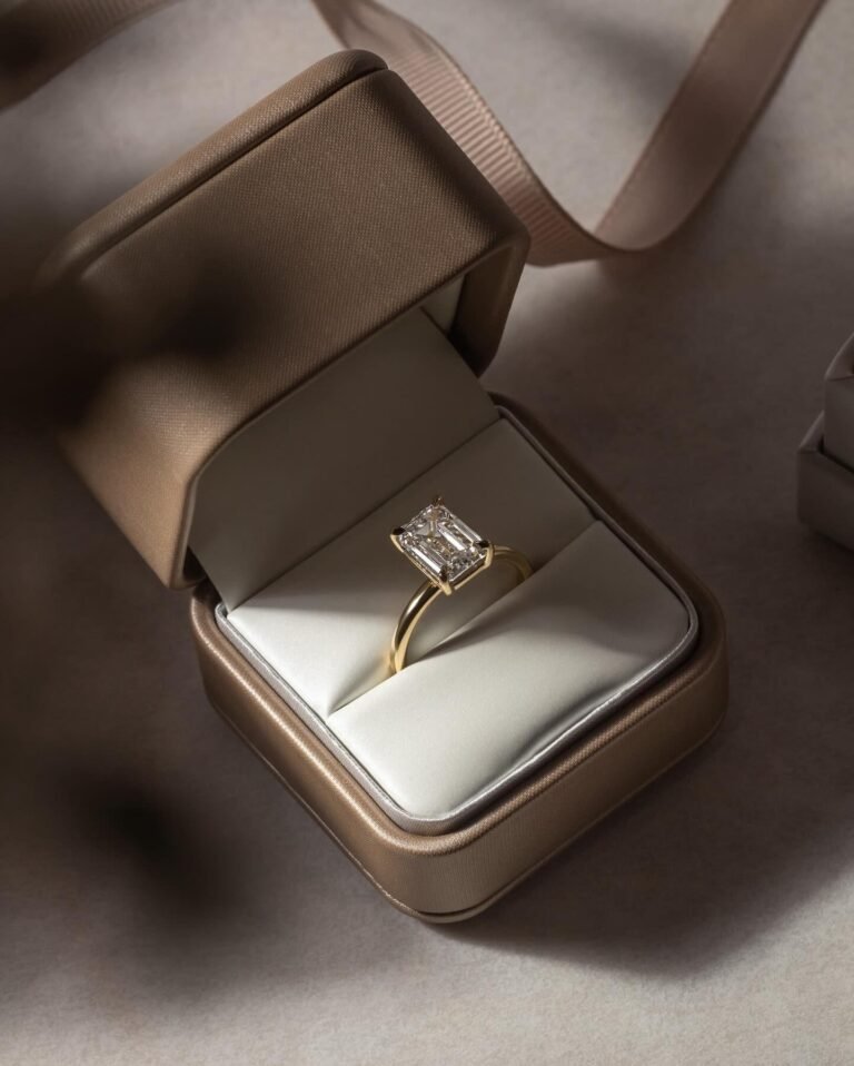 Why Yellow Gold and Emerald Cut Diamonds Make a Memorable Engagement Ring
