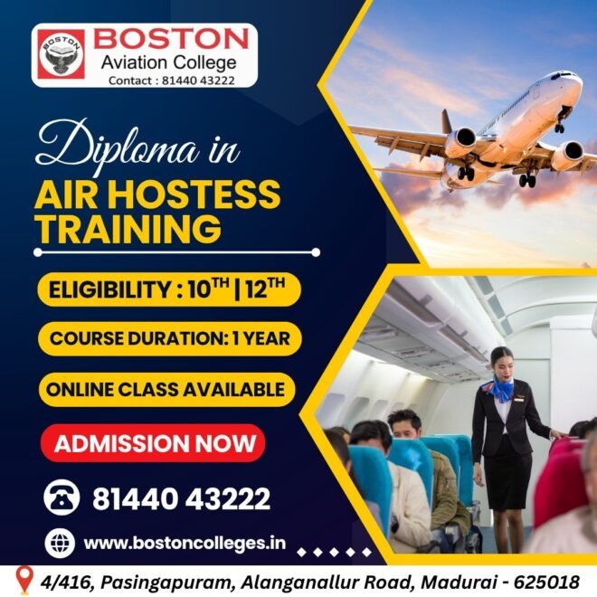 Best Diploma in Air Hostess Training College in Tamil Nadu for Future Cabin Crew Professionals
