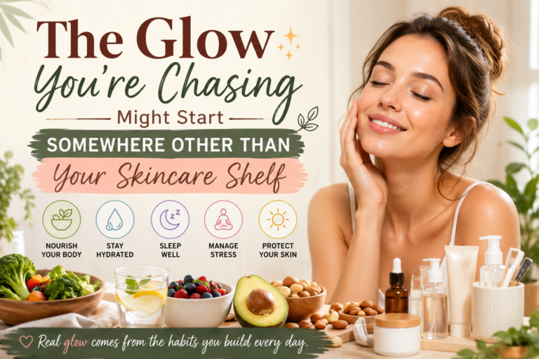 The Glow You’re Chasing Might Start Somewhere Other Than Your Skincare Shelf