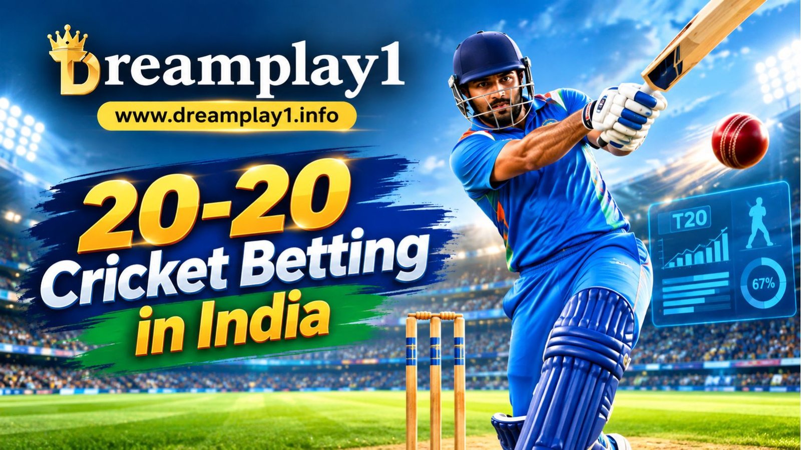 Join the Excitement of 20-20 Cricket Betting in India with Dreamplay1!
