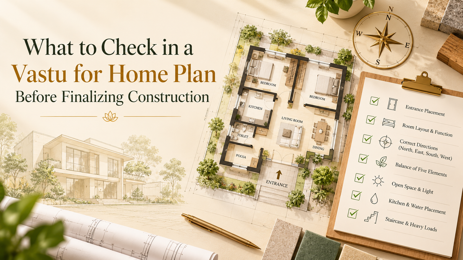 What to Check in a Vastu for Home Plan Before Finalizing Construction