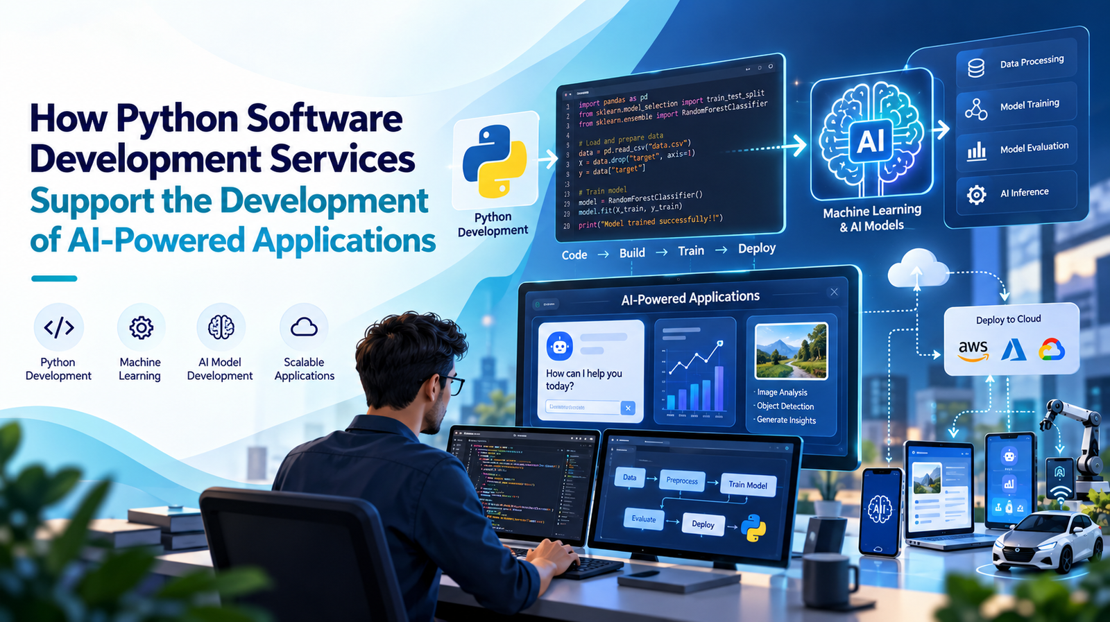 How Python Software Development Services Support the Development of AI-Powered Applications