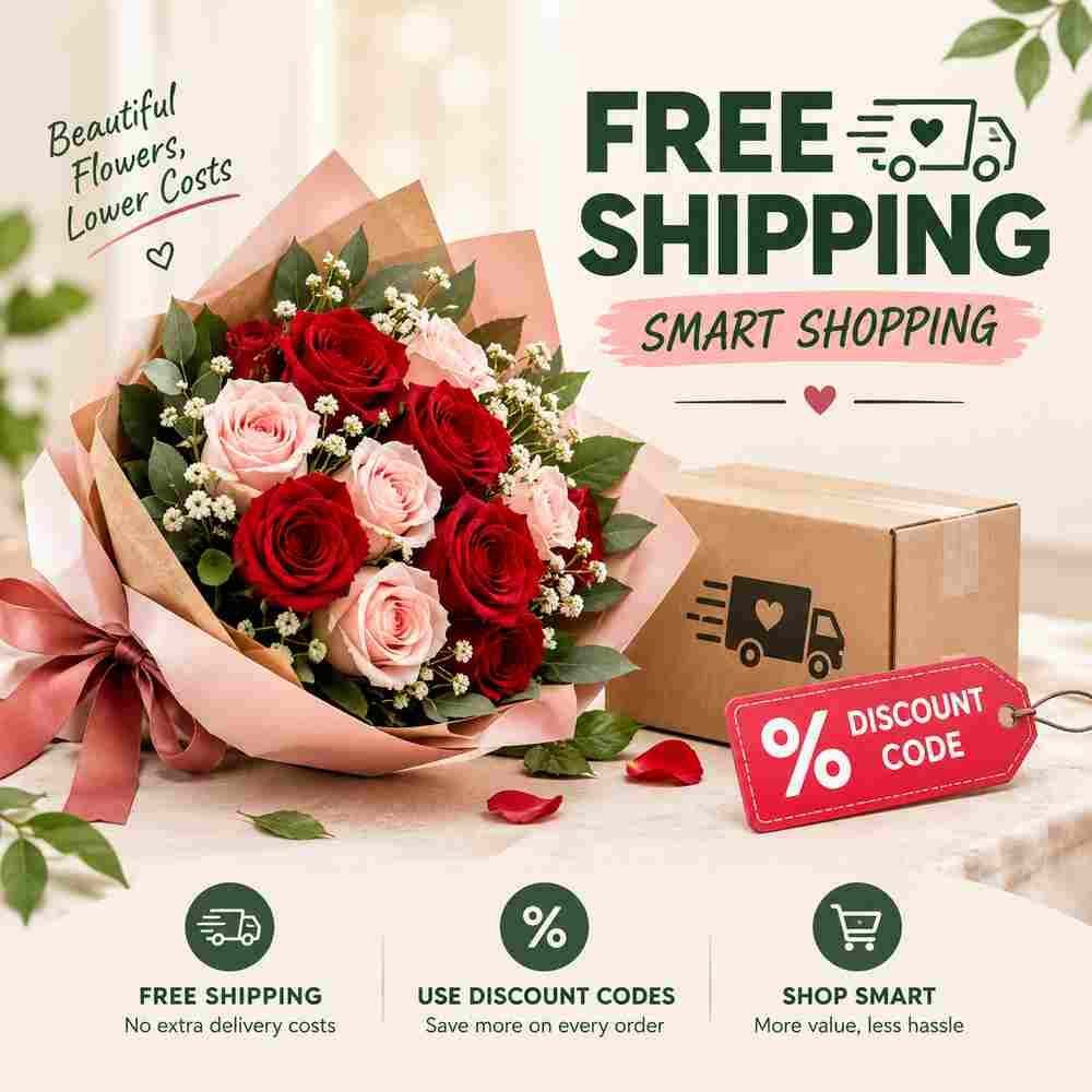 Save More on Fresh Flowers with Free Shipping