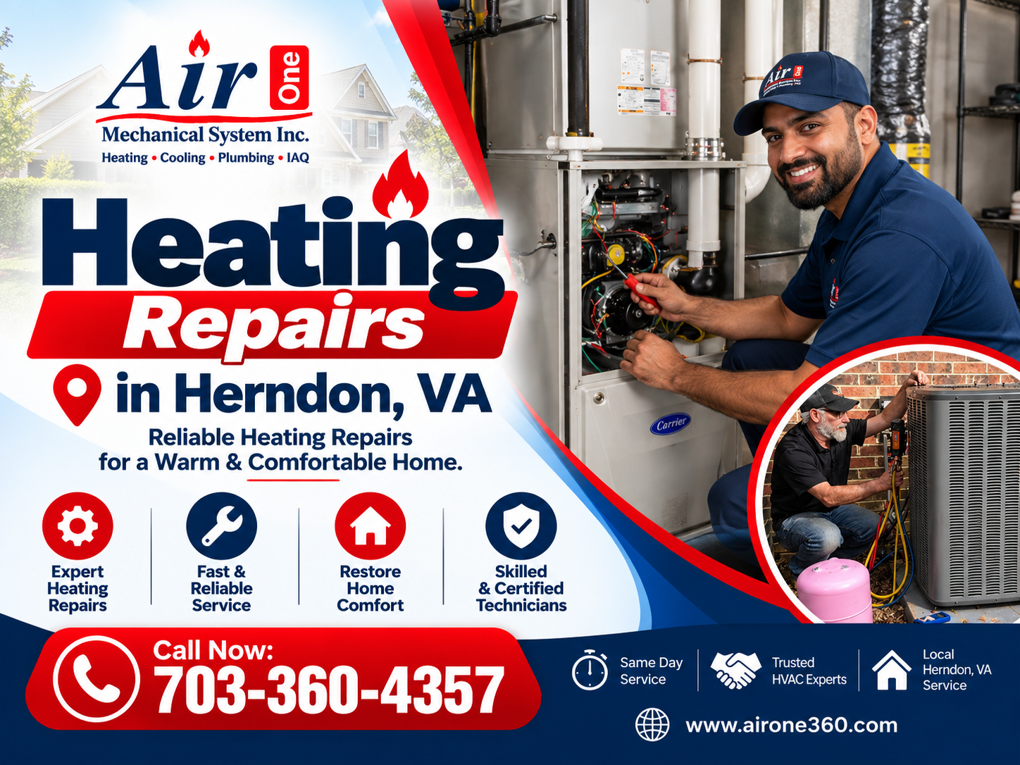 Heating Repairs in Herndon VA: A Homeowner’s Guide to Reliable Heating Performance