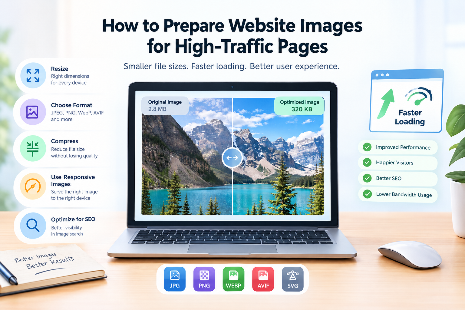How to Prepare Website Images for High-Traffic Pages