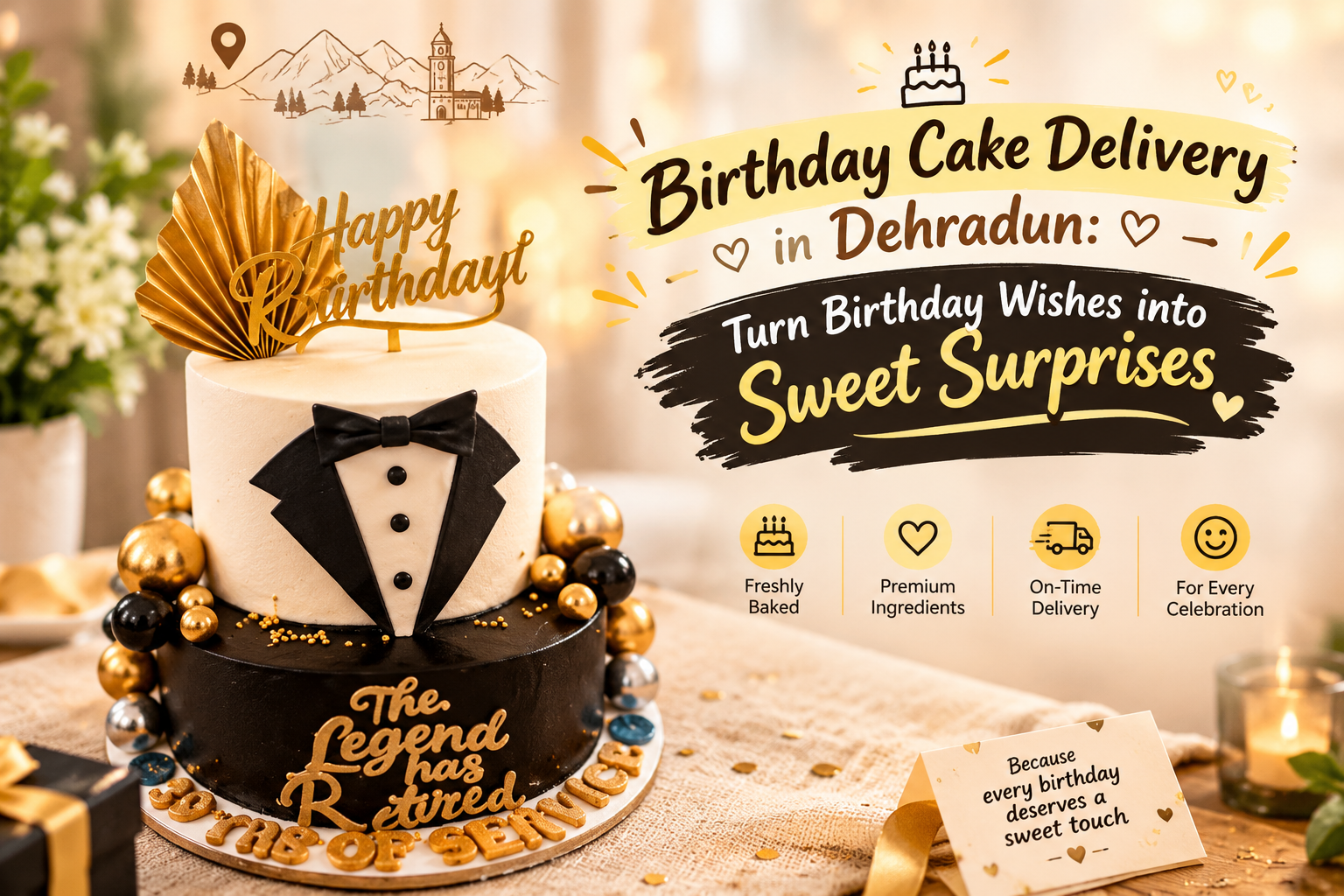 Birthday Cake Delivery in Dehradun: Turn Birthday Wishes into Sweet Surprises