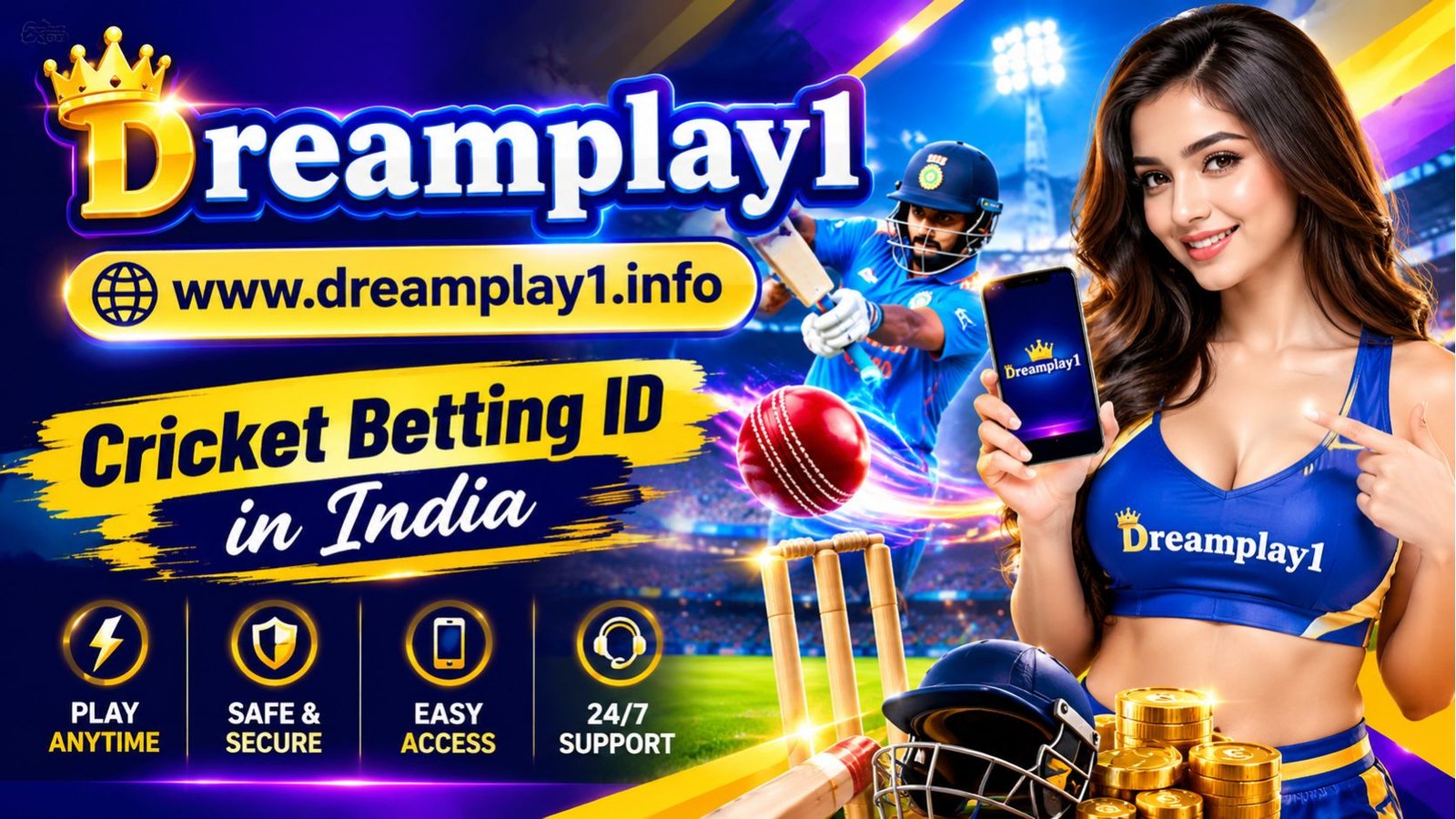 Dreamplay1 Cricket Betting ID in India – Explore Cricket Betting with Easy Online Access